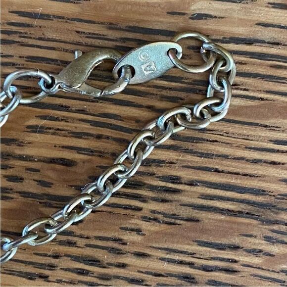 Lot Two Kohls Necklaces Translucent White Circle & Heart w/Brushed Gold Charms - Picture 10 of 11